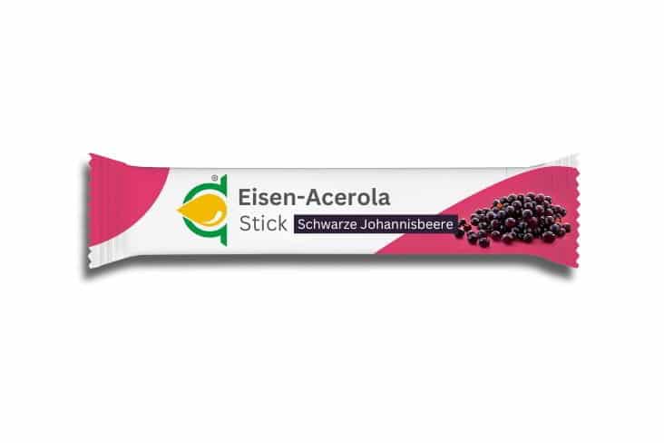 Eisen-Acerola Stick schwarze Johannisbeere | Goerlich Pharma